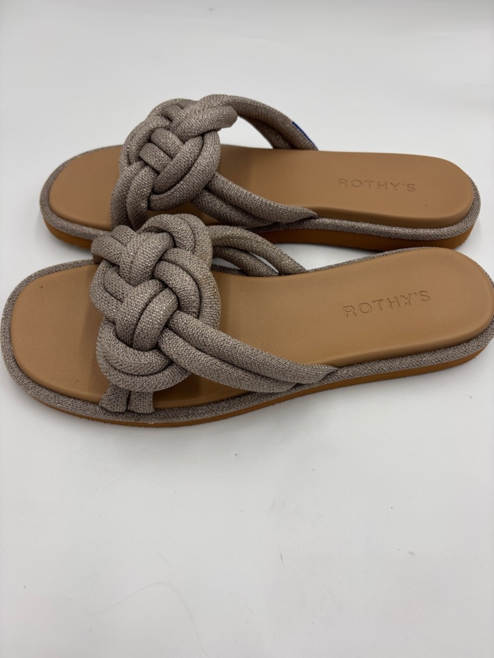 Rothy’s The Summer Sandal in Silver - Picture 2 of 8